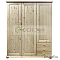 Шкаф 3-х дверный 6002 «Ром Д.70003.2», бесцветный лак/антик (сосна)