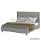 Кровать «Рандеву-140», 140х200 см, цвет: серый + антик (сосна + мдф)