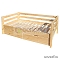 Кровать детская «ДМ» 80х160 см, с ящиками (сосна)