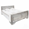 Кровать «Викинг-120», 120х200 см, отделка: белый, с брашированием (сосна)