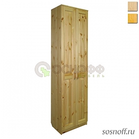Шкаф «Константин» для одежды, с дверьми гармошкой (сосна)