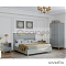 Кровать «Рандеву-180», 180х200 см, цвет: серый + антик (сосна + мдф)