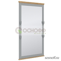Зеркало «Рандеву-002», цвет: серый + антик (сосна + мдф)