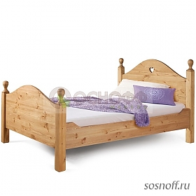 Кровать «KSALT9» 90х200 см., отделка: старение (сосна)