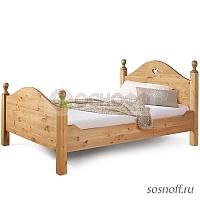 Кровать «KSALT16» 160х210 см., отделка: старение (сосна)
