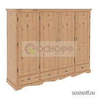 Шкаф для одежды «Тео-44», цвет: бейц-6/масло (сосна)