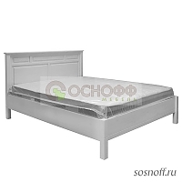 Кровать «Рауна М-140-БИ», 140х200 см., цвет: белый воск (УКВ) (сосна)