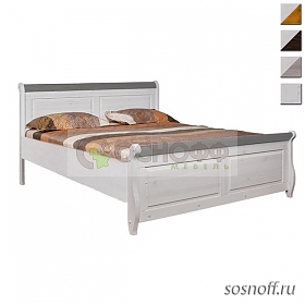 Кровать «Мальта М-160» с высокой спинкой, 160х200 см (сосна)