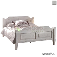 Кровать «Solea 160», 160х200 см, цвет: белый/старение (сосна)