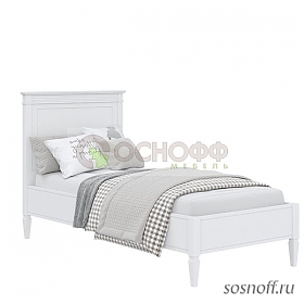 Кровать «Ольса-90», 90х200 см, цвет: белый лак (сосна)