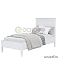Кровать «Ольса-90», 90х200 см, цвет: белый лак (сосна)