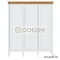 Шкаф для одежды «Ольса-03», цвет: белый лак + антик (сосна)