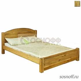 Кровать «LMEX-200 РВ» c низким изножьем, отделка: старение (сосна)