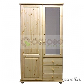 Шкаф 2-х дверный «ШМЦ-102» (сосна)