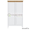 Шкаф для одежды «Ольса-02», цвет: белый лак + антик (сосна)
