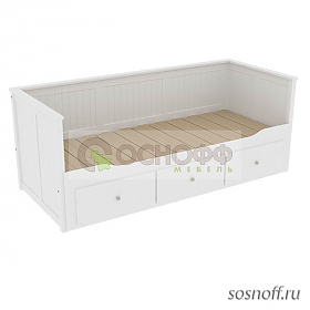 Кровать-диван «Кантри» с ящиками, 80х200 см., цвет: блек (сосна)