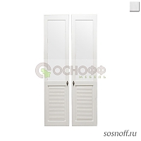 Комплект дверей к стеллажу «Рауна-20», цвет: белый воск (УКВ) (сосна)