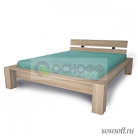 Кровать двуспальная «Riva-180», цвет: бланш, 180х200 см (дуб)