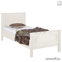 Кровать «Рауна-90», 90х200 см., цвет: белый воск (УКВ) (сосна)