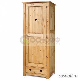 Шкаф для одежды «KTBN11», отделка: старение (сосна)