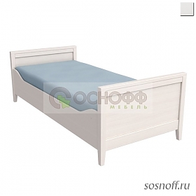 Кровать «Сиело-77322», 90х200 см, цвет: белый воск (УКВ) (сосна)