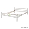 Кровать «Самет-140», 140х200 см, цвет: белый воск УКВ (сосна)