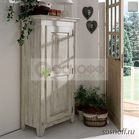 Шкаф для одежды «Solea 1», цвет: белый/старение (сосна)
