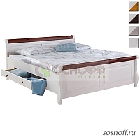 Кровать «Мальта-160», 160х200 см, с ящиком (сосна)