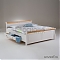 Кровать «Мальта-160», 160х200 см, с ящиком (сосна)