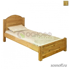 Кровать «LMEX-90 (PB)» с низким изножьем, отделка: старение (сосна)