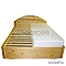 Кровать «Элита-160», 160х200 см (сосна)