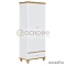 Шкаф для одежды «Рандеву-21», цвет: белый + антик (сосна)