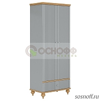 Шкаф для одежды «Рандеву-21», цвет: серый + антик (сосна)