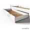 Кровать «Алекса», 70х160 см (сосна)