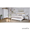 Кровать «Ольса-180», 180х200 см, цвет: белый лак + антик (сосна)