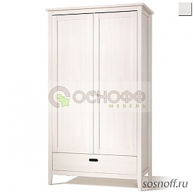 Шкаф 2-х дверный «Сиело-77318», цвет: белый воск (УКВ) (сосна)