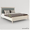Кровать «Римини» с мягкой вставкой, 160х200 см (бук + мдф)