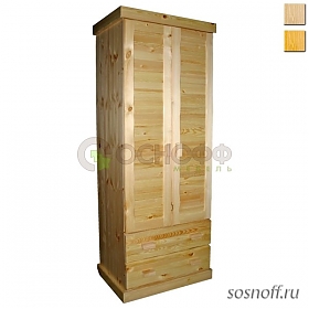 Шкаф «Скандинавия» платяной, с ящиками (сосна)